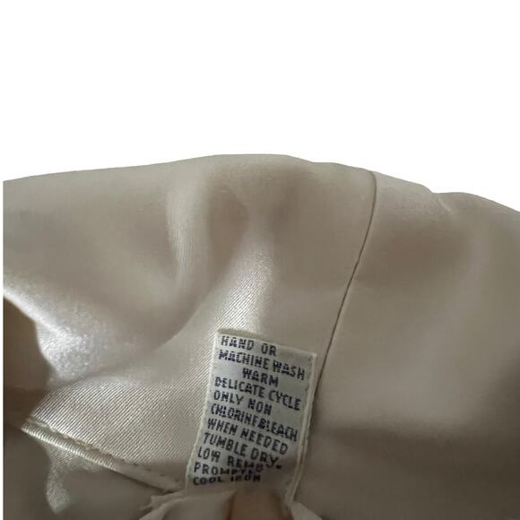 JG HOOK Women’s Plus Size 10 Ivory Double Breasted Blazer Blouse Cuff Sleeve - Picture 5 of 9